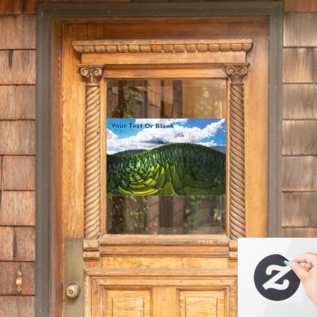 Vinilos Para Cristales Las Verdes Colinas De La Tierra (Puerta de casa)