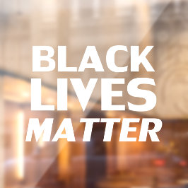 Vinilos Para Cristales Las vidas negras importan la tipografía audaz blan