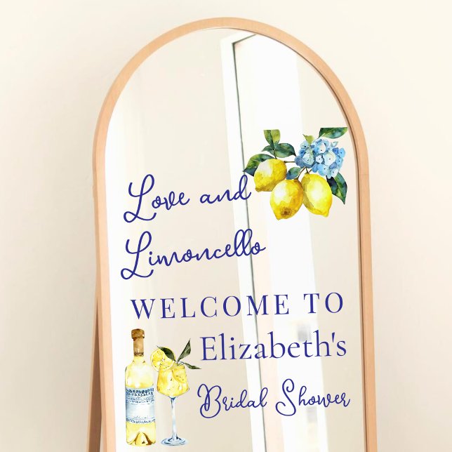 Vinilos Para Cristales Lemons Bridal Shower Mirror Signo de bienvenida De (Subido por el creador)
