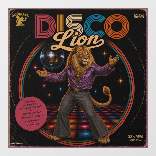 Vinilos Para Cristales León Disco (Hoja)