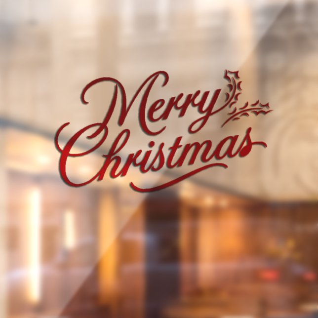 Vinilos Para Cristales Letra roja de casar con Navidades (Hoja 2)