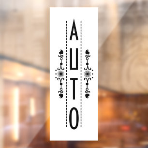 Vinilos Para Cristales Letrero Automático Decorativo para Puerta,