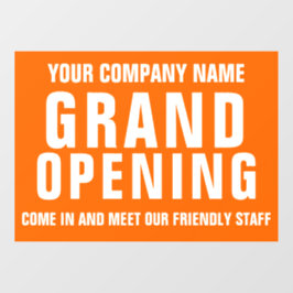 Vinilos Para Cristales Letrero de apertura de negocio 