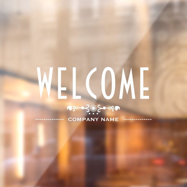 Vinilos Para Cristales Letrero de Bienvenida Decorativo, (Hoja 2)