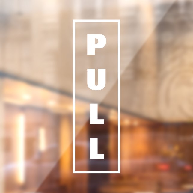 Vinilos Para Cristales Letrero de puerta para jalar, (Hoja 2)