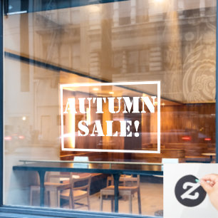 Vinilos Para Cristales Letrero de Ventana de Oferta de Otoño
