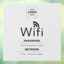 Letrero de WiFi personalizado para negocios con tu