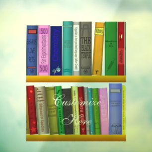 Vinilos Para Cristales Libros en estantes Thunder_Cove 