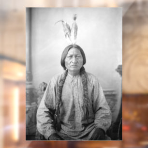 Vinilos Para Cristales Líder lakota sacudiendo a indígenas norteamericano