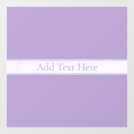 Vinilos Para Cristales Lila claro lavanda morado elegante personalizable