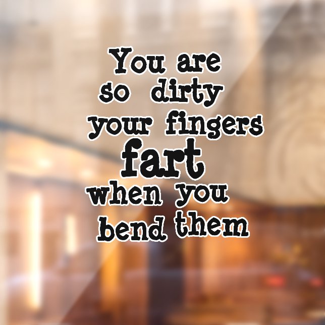 Vinilos Para Cristales Línea Farty Fingers (Hoja 2)