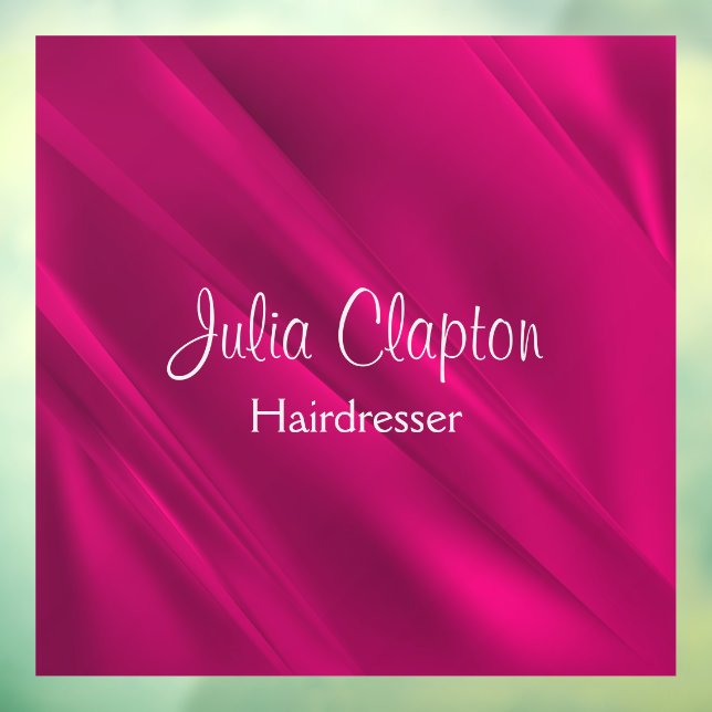 Vinilos Para Cristales Líneas diagonales de gradiente rosado (Hoja 3)