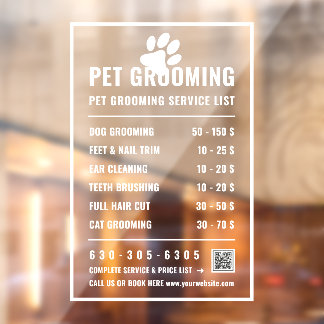 Vinilos Para Cristales Lista de Precios de Servicios Empresariales Modern