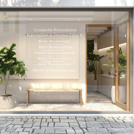 Vinilos Para Cristales Lista de servicios cosméticos de cuidado de la pie