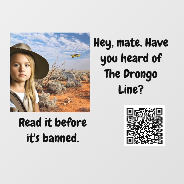 Vinilos Para Cristales Llamada a la ventana de la línea de Drongo (Hoja)