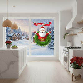 Vinilos Para Cristales Llamada a la ventana de Santa Navidades