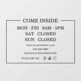 Vinilos Para Cristales Llamada a ventana de pequeñas empresas