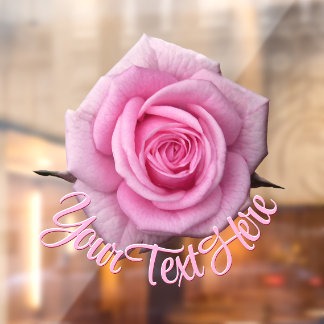 Vinilos Para Cristales Llamada personalizada de ventana rosa rosada para