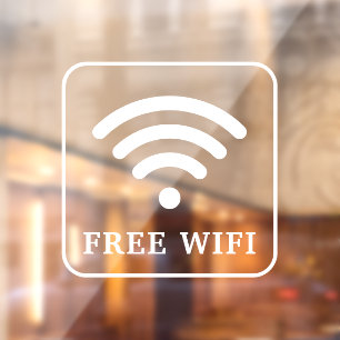 Vinilos Para Cristales Llamado a la ventana wifi gratis