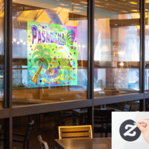 Vinilos Para Cristales Llamado a través de la ventana de melodía temporal