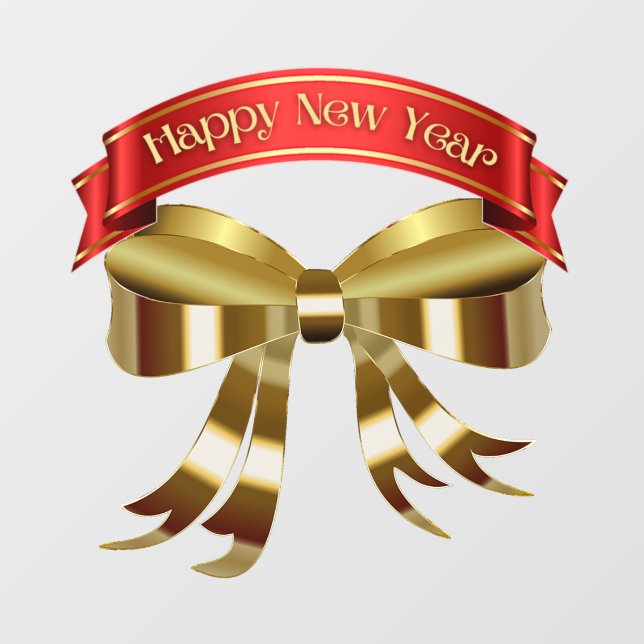 Vinilos Para Cristales Llamado a ventana de año nuevo (Hoja)