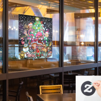 Vinilos Para Cristales Llamado a ventana de navidades