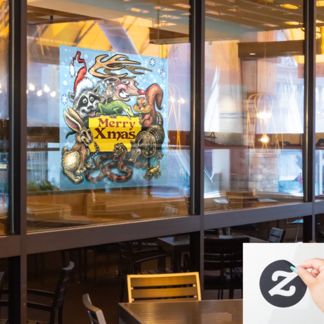 Vinilos Para Cristales Llamado a ventana de navidades (ventana del restaurante)