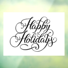 Vinilos Para Cristales Llamado a ventana de vacaciones felices