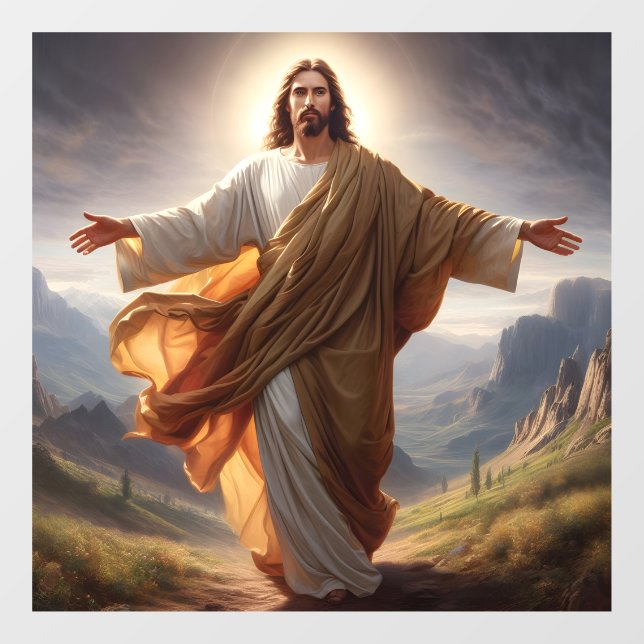 Vinilos Para Cristales Llamado por ventana de Jesús (Hoja)