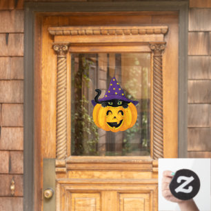 Vinilos Para Cristales Llave de ventana de calabaza de Halloween