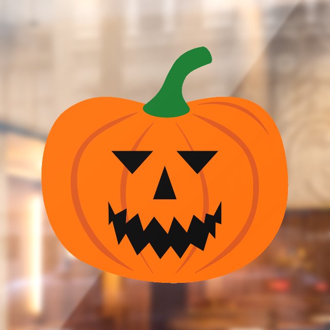 Vinilos Para Cristales Llave de ventana de calabaza de Halloween (Hoja 2)