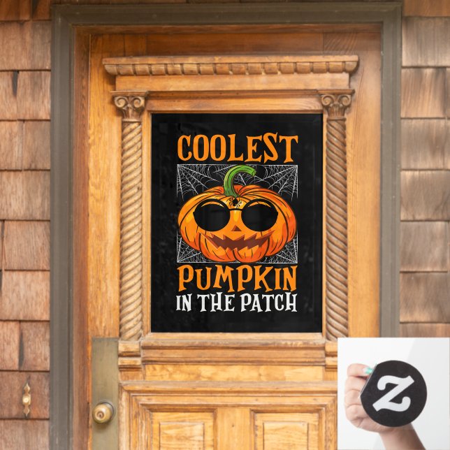 Vinilos Para Cristales Llave de ventana de calabaza de Halloween (Puerta de casa)