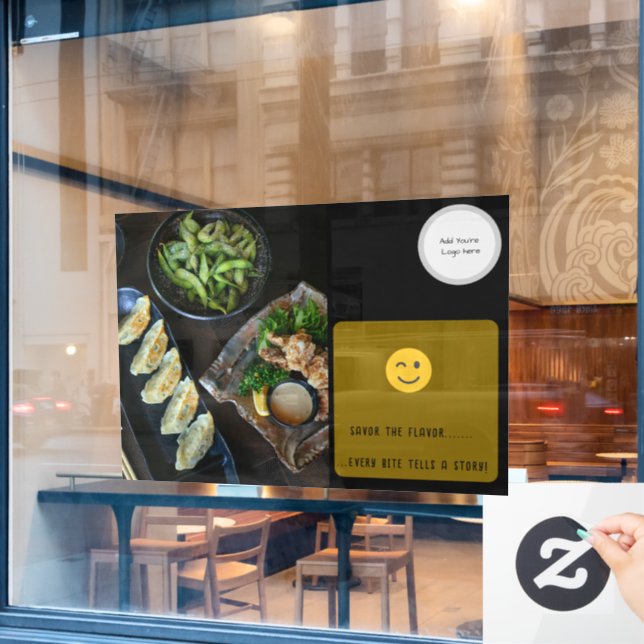 Vinilos Para Cristales Llave de ventana de restaurante (Ventana de cafetería)