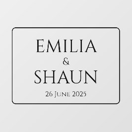 Vinilos Para Cristales Llenado de ventanas Boda sofisticado personalizado