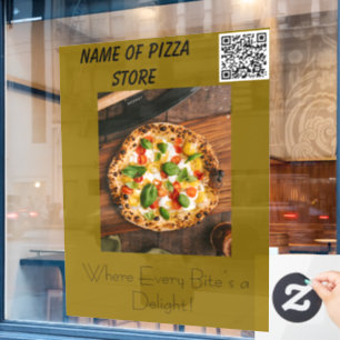 Vinilos Para Cristales Llenado de ventanas del restaurante Pizza