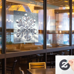 Vinilos Para Cristales Lluvia de ventana de copo de nieve