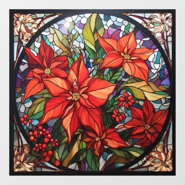 Vinilos Para Cristales Lluvia de ventana de vidrio contenido para navidad (Hoja)