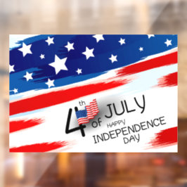 Vinilos Para Cristales Lluvia de ventana del Día de la Independencia