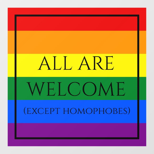 Vinilos Para Cristales Lluvia de ventana del orgullo arcoiris (Hoja)