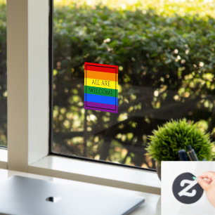 Vinilos Para Cristales Lluvia de ventana del orgullo arcoiris