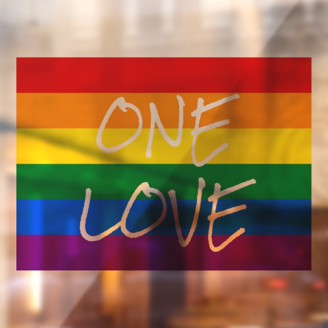 Vinilos Para Cristales Lluvia de ventana del orgullo arcoiris (Hoja 2)