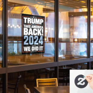 Vinilos Para Cristales Lo Hicimos Trump Bandera de EE. UU. Presidente 47