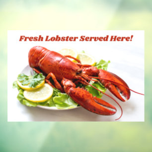Vinilos Para Cristales Lobster de texto de personalizado
