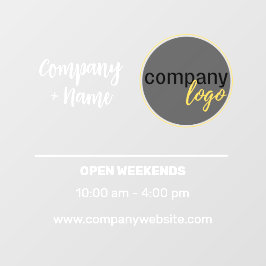 VINILOS PARA CRISTALES LOGO DE HORARIO COMERCIAL DECAL PARA PEQUEÑAS EMPR