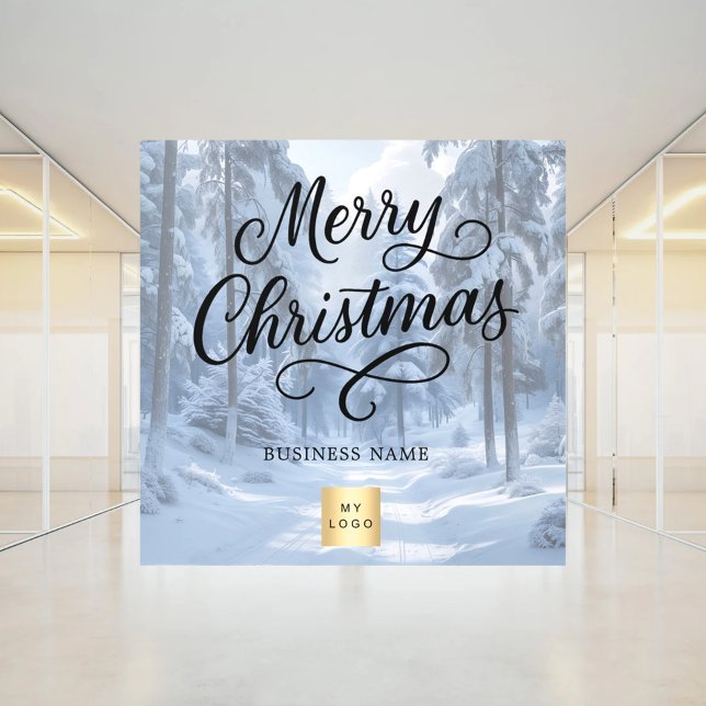 Vinilos Para Cristales Logo de negocios de invierno de los navidades (Subido por el creador)