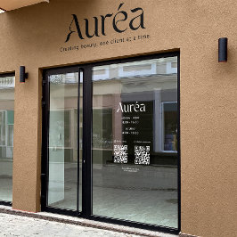 Vinilos Para Cristales Logo QR Horas de apertura Social Media Business Cl