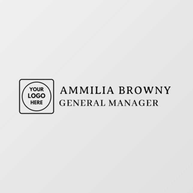 Vinilos Para Cristales Logo Transparente | Branding Empresarial de Puerta (Hoja)