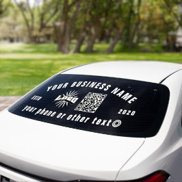 Vinilos Para Cristales logotipo comercial código qr Código Vinyl Car Truc