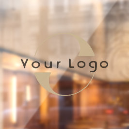 Vinilos Para Cristales Logotipo comercial Empresa de marca mínima simple 