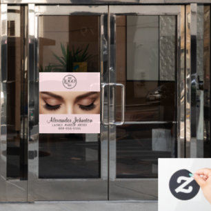 Vinilos Para Cristales Logotipo de Artista de Maquillaje de Extensiones d